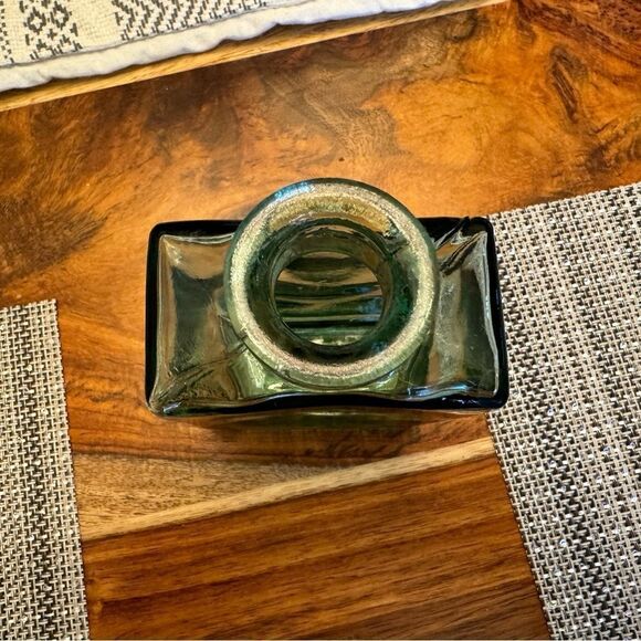 Clear Glass Container Green Glass Bottle for Vintage Home Rustic Home Decor - Picture 3 of 5